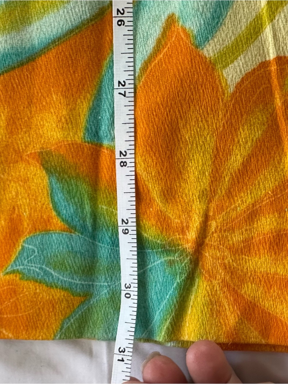 Vintage 60s Tropical Floral Short Sleeve Handmade Shift Dress — Bright Multi - Picture 4 of 7